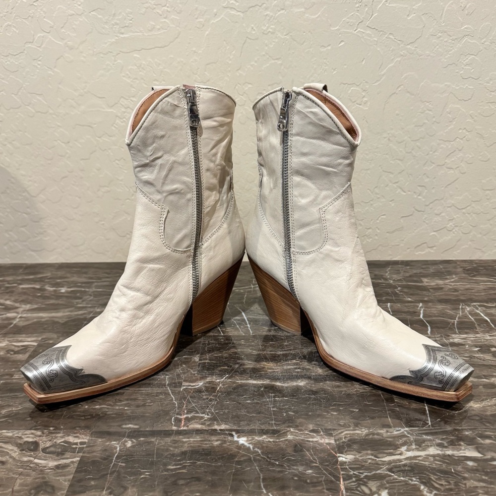 NEW Free People Brayden Leather Western Boots - Picture 8 of 13